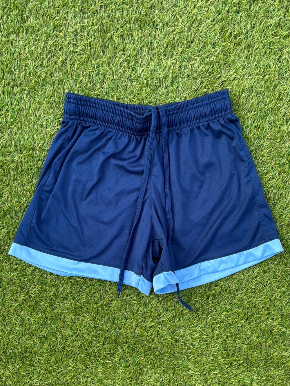 Sportek Navy Athletic Running Shorts XS